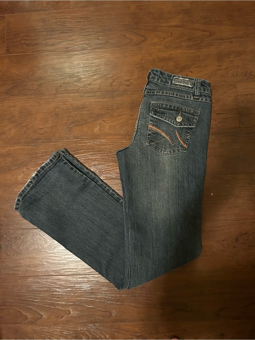 BONGO Women's Dark Blue Boot Cut Jeans
